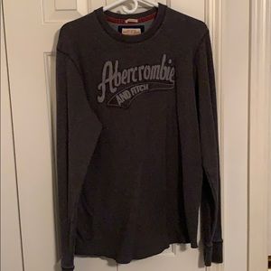 Men’s Long-Sleeved Abercrombie Shirt -Gray